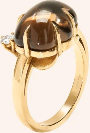 VIERI Ring WOLKE RAUCHQUARZ BRILLANT