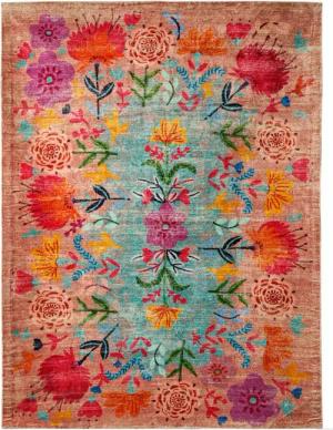 Vintagehaus Teppich Vintage Boho Teppich Blume 160 x 230 cm
