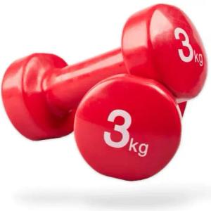 Vinyl Kurzhantelset - 2er Set von 0,5 bis 5 kg - Fitness Hanteln - Kurzhanteln