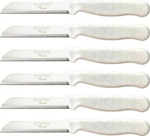 Visaggio Obstmesser Solingen Allzweckmesser Schälmesser Gemüsemesser Küchenmesser, Wellenschliff Solingen Messer, Flitter Optik, Edelstahl (rostfrei)