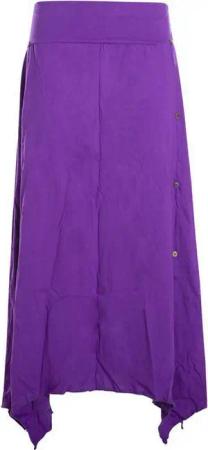 Vishes A-Linien-Rock Damen A-Linie Rock Baumwolle Vintage, Retro breiter Bund mit Kordel-Zu Alternative Bekleidung, Ethno, Hippie, Retro Style