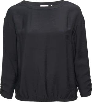 Viskose-Bluse mit elastischem Saum