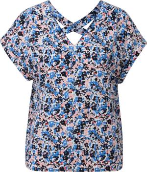 Viskosebluse mit V-Ausschnitt