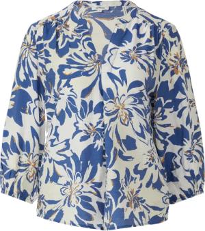 Viskosemix-Bluse im Relaxed Fit mit Raffung