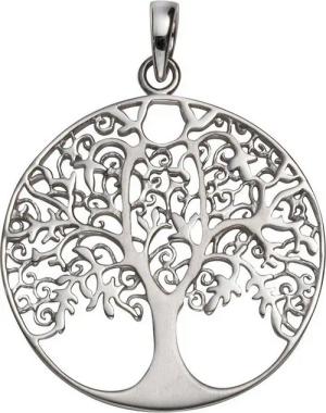 Vivance Kettenanhänger 925 Sterling Silber rhodiniert Lebensbaum