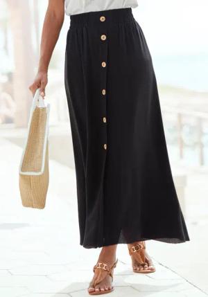 VIVANCE Maxirock Damen schwarz Gr.46