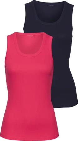 VIVANCE Tanktop Damen pink, navy Gr.44/46