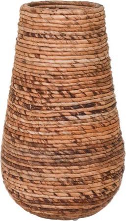 VIVANNO Pflanzkübel Wasserhyazinthe ROTA Konisch - Natur Geflochten (1 St), 35x57 cm