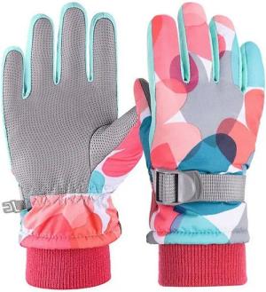 Vivi Idee Skihandschuhe Kinder Winterhandschuhe Schneehandschuhe Wintersport Snowboard Skifahren für Junge mädchen 4-13 Jahre