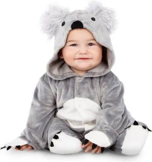 Viving Costumes Kostüm Niedliches Koala-Babykostüm grau