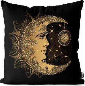 VOID Kissenbezug, (1 Stück), Alchemie Mond Sonne Sterne gold sonne astrologie zeichnung elemente k