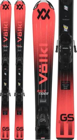 Völkl - Racetiger JR Red 25/26 Kinderski inkl. 4.5 vMotion JR Bindung (80-130cm)