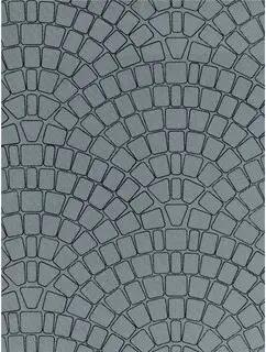VOLLMER 46053 H0 Mauerplatte Kopfsteinpflaster aus Karton, 25 x 12,5 cm