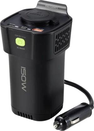 VOLTCRAFT Wechselrichter Kfz-Wechselrichter MSW 150W 12V-230V Modifizierte Sinuswelle, Dosenform für Getränkehalter