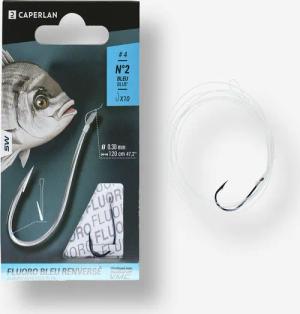 Vorfachhaken SN HOOK Fluorocarbon Sea Blue Reversed