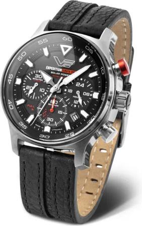 Vostok Europe Solaruhr Expedition South Pole Chronograph – Herrenuhr, 43 mm, Lederarmband 592A761-L