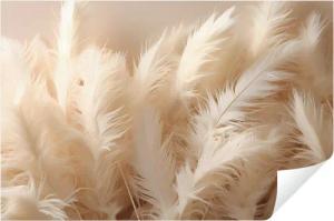 Wallarena Fototapete Federn Boho Vlies Tapete Wohnzimmer Schlafzimmer Wandtapete, Glatt Vlies Struktur Vinyl, Sepia, Tapete inklusive Kleister Vliestapete Motivtapete