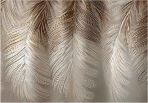 Wallarena Fototapete Federn Weiß Beige Vlies Tapete Wohnzimmer Schlafzimmer Wandtapete, Glatt Vlies Washable, Federn, Weiß, Beige, (Packung, 8 St., Vlies Fototapete), Vliestapete Weiß Wohnzimmer Schlafzimmer Küche Tapete + Kleister