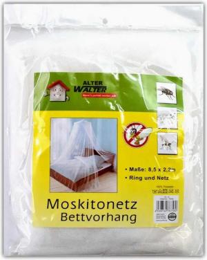Walter - Wenn´s perfekt werden soll Insektenschutz-Vorhang Moskitonetz Bettvorhang Insektennetz Betthimmel Reise Netz Bett, (1-St), Weiß, Polyester mit Deckenring