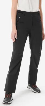 Wanderhose Damen warm wasserabweisend belüftet Winterwandern - SH500 schwarz