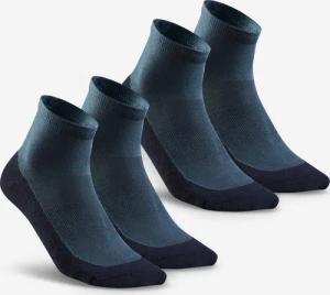 Wandersocken Damen/Herren halbhoch 2er-Pack - Hike 50 blau