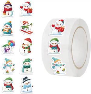 Ware aus aller Welt Aufkleber 500 Weihnachtsaufkleber Geschenkaufkleber weihnachtlich Sticker, (1tlg)