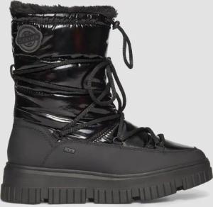 Warm gefütterte Boots mit Metallic-Effekt