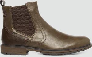 Warm gefütterte Chelsea Boots in Leder-Optik