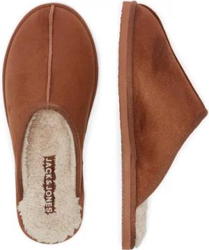 Warme Hausschuhe von der Marke Jack & Jones. Die Hausschuhe sind mit Kunstpelz gefüttert, wodurch sie wunderbar warm zu tragen sind.  Marke: Jack & JonesModellname: Jfwdudely Microfibre Slipper AlmondKategorie: Herren HausschuheMaterialien: PolyesterFarbe