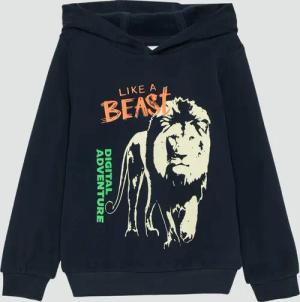 Wärmendes Kapuzen-Sweatshirt mit Glow-in-the-dark-Print