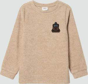 Warmes Langarmshirt mit Struktur und Stickerei