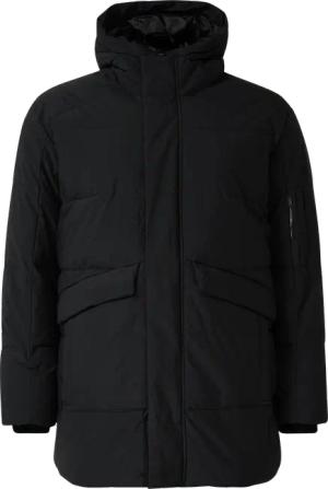 Wasserabweisender Puffer-Parka mit Kapuze und sportiven Details