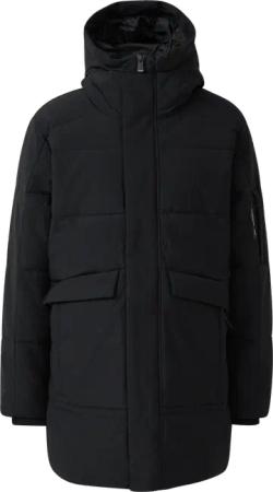 Wasserabweisender Puffer-Parka mit Kapuze und sportiven Details