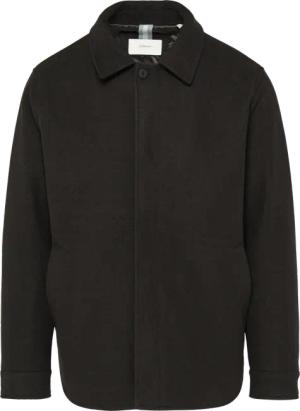 Wattiertes Overshirt in Woll-Optik
