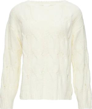 Weicher Strickpullover mit Zopfmuster