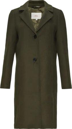 Weicher Wollmantel mit Reverskragen