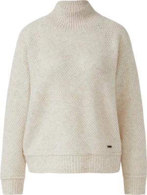 Weicher Wollmix-Strickpullover mit Stehkragen