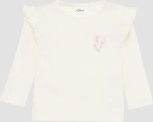 Weiches Langarmshirt aus elastischer Rippware mit Stickerei