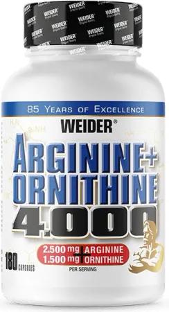 Weider Arginine + Ornithine 4000 (180 Caps) Unflavoured - Aminosäuren