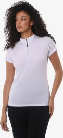 weißes Fitness-T-Shirt aus Baumwolle für Damen