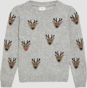 Weihnachtspullover mit Rentier-Motiv
