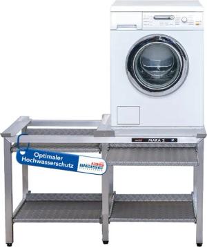 Weise Steigtechnik Waschmaschinenuntergestell Mara 2, für Waschmaschinen&Trockner,1000kg Tragkraft,70cm hoch mit 2 Auszügen