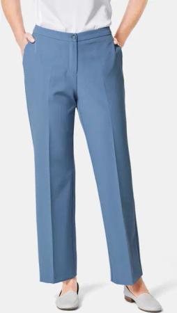 Weite Hose VERA mit Bügelfalte - blau - Gr. 25 von Goldner Fashion