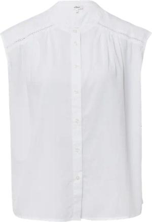 Weites Blusentop mit Raffung und Spitzen-Detail