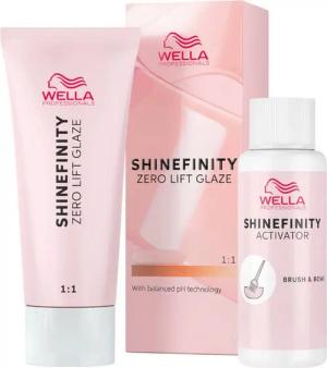 Wella Professionals Haartönung Shinefinity Zero Lift Glaze 60 ml + Brush & Bowl Activator 60 ml