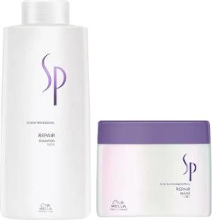Wella SP Haarpflege-Set Repair Geschenkset Shampoo 1000 ml + Mask 400 ml