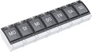 Wellgro Pillendose Tablettenbox 7 Tage mit Druckverschluss