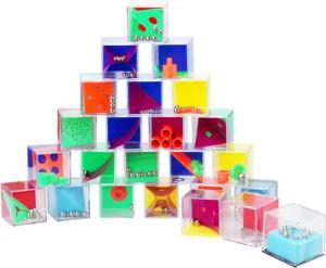 Wellgro Spielesammlung 24er Set Geduldsspiele - je ca. 4 x 4 x 4 cm (LxBxH)