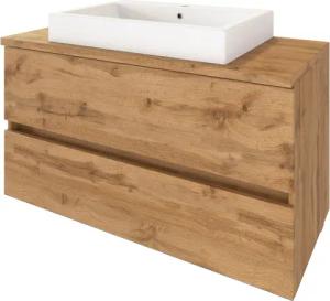 welltime Waschtisch Livorno (Set, 2-St), mit 2 Schubladen, Keramik