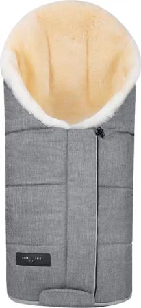 Werner Christ Baby Lammfell-Fußsack TULA vario grau